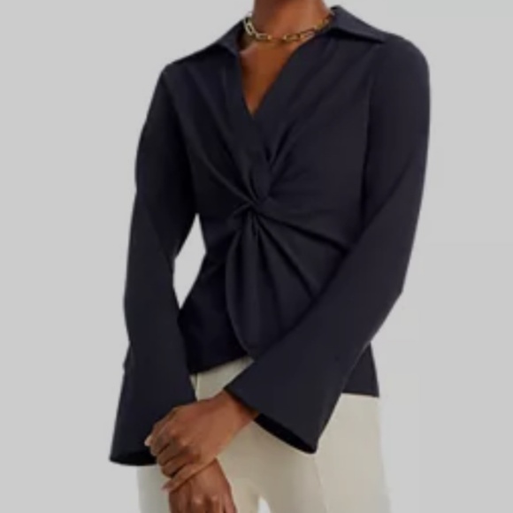 McKenna Twist Front Blouse - Picture 2 of 5